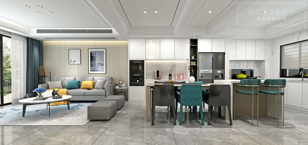 無錫紫蘋果裝飾 開放式廚房裝修